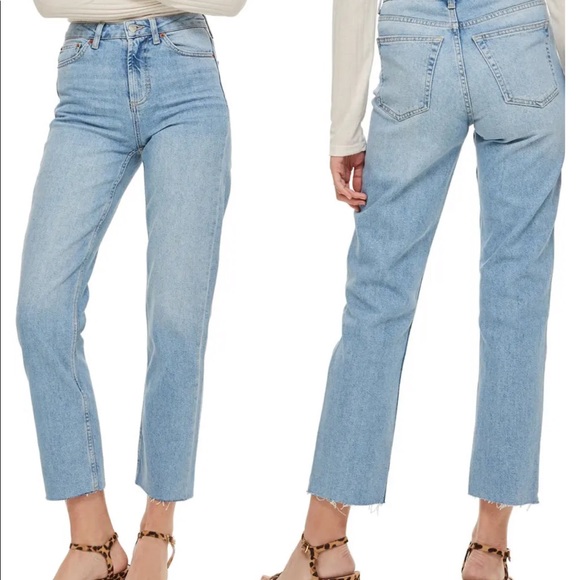 Topshop Denim - Topshop Moto Straight Leg Jeans